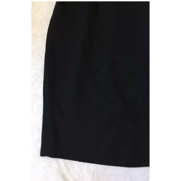 Lauren Ralph Lauren Sheath Dress Sz 6 Black Sequin - Picture 5 of 8
